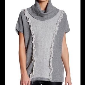 NWT Lafayette 148 Wool Turtleneck Poncho Sweater